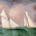 Vigilant' and 'Valkyrie II' in the 1893 America's Cup Race